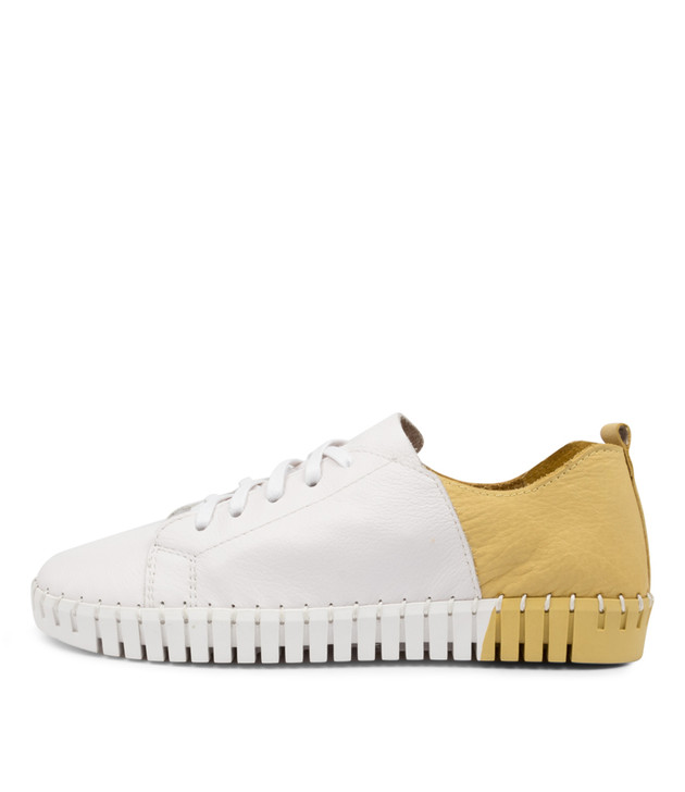 LUXIT White Yellow Leather Django and Juliette