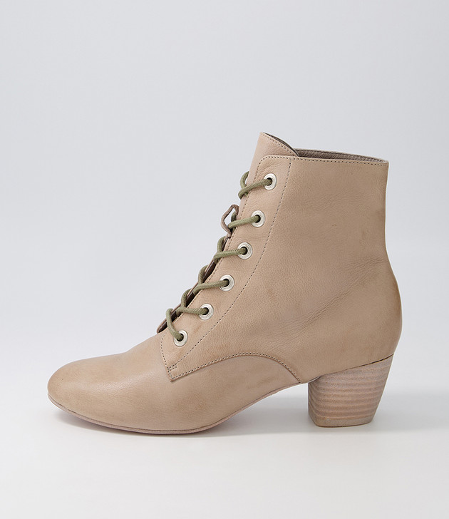 Durban Smoke Leather Lace Up Boots Django and Juliette