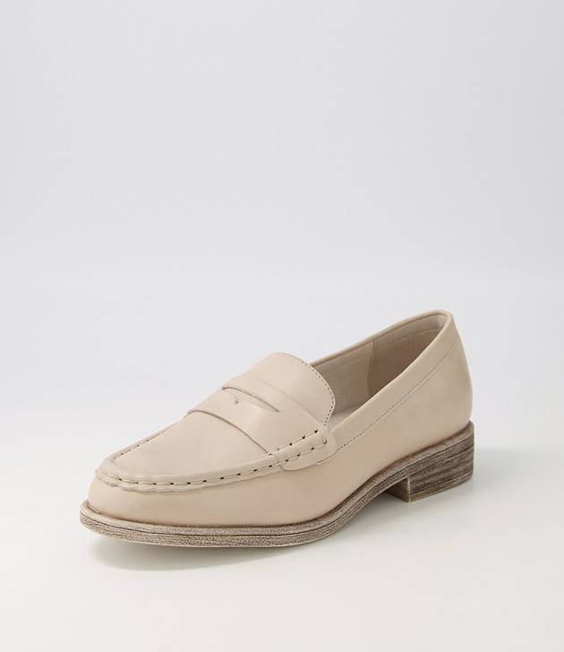Messina Almond Leather Loafers - Django and Juliette