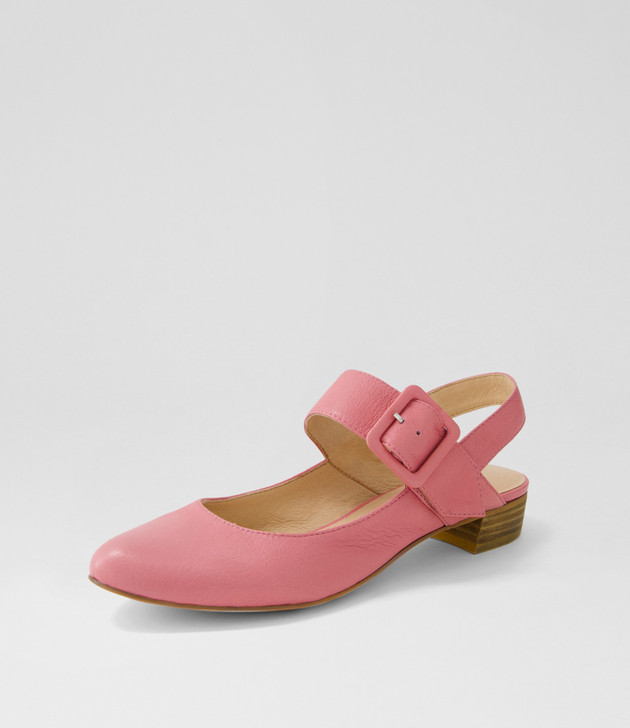 Eartha Pretty Pink Leather Mary Janes Django and Juliette