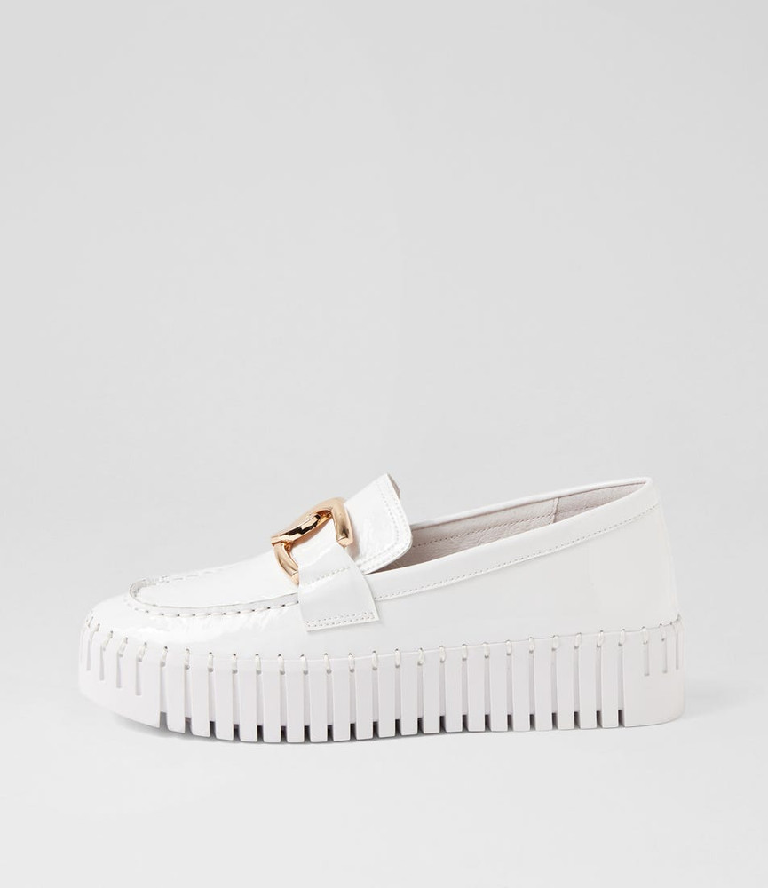 Brontis White Patent Leather Sneakers Django and Juliette