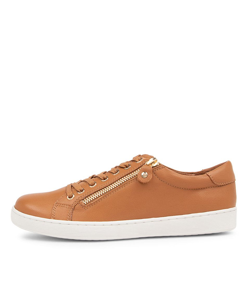 Donat Dark Tan Leather Sneakers - Django and Juliette