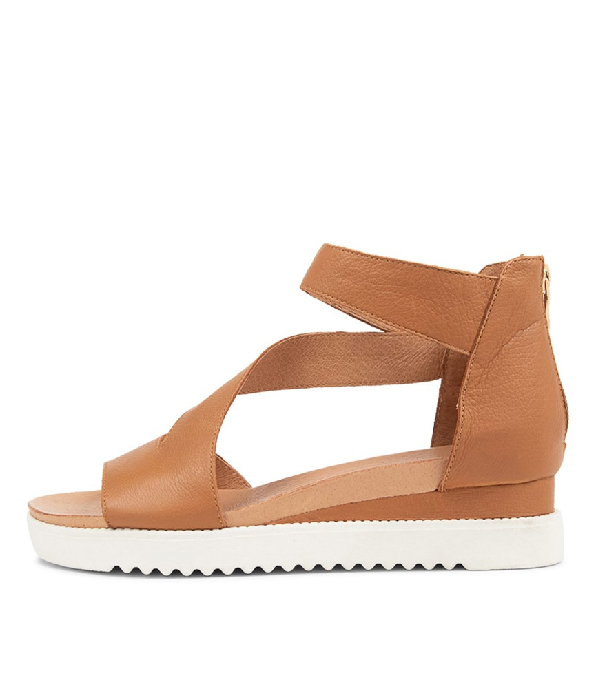 Adabela Dark Tan Leather Sandals Ws Django and Juliette