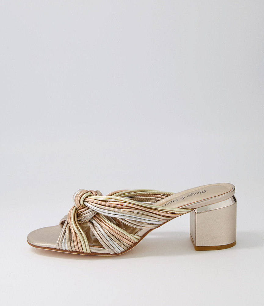 Stanlie Platino Metallic Multi Mules - Django and Juliette