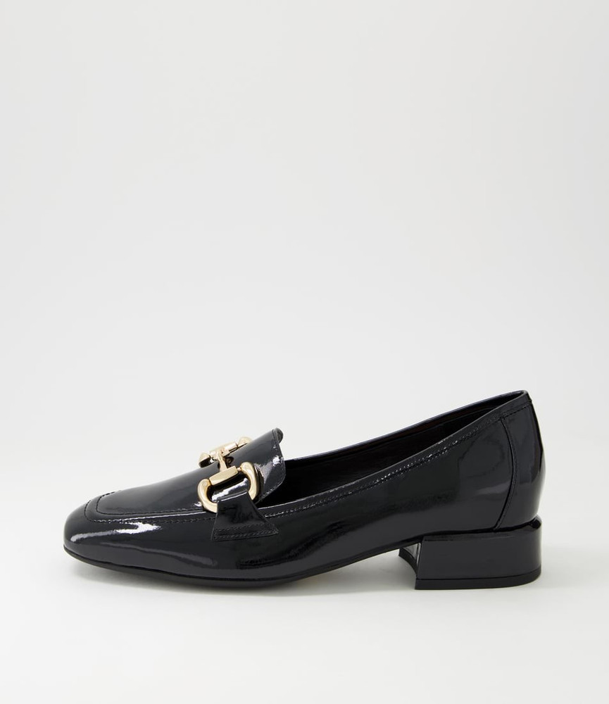 Velam Black Patent Leather Heels - Django and Juliette
