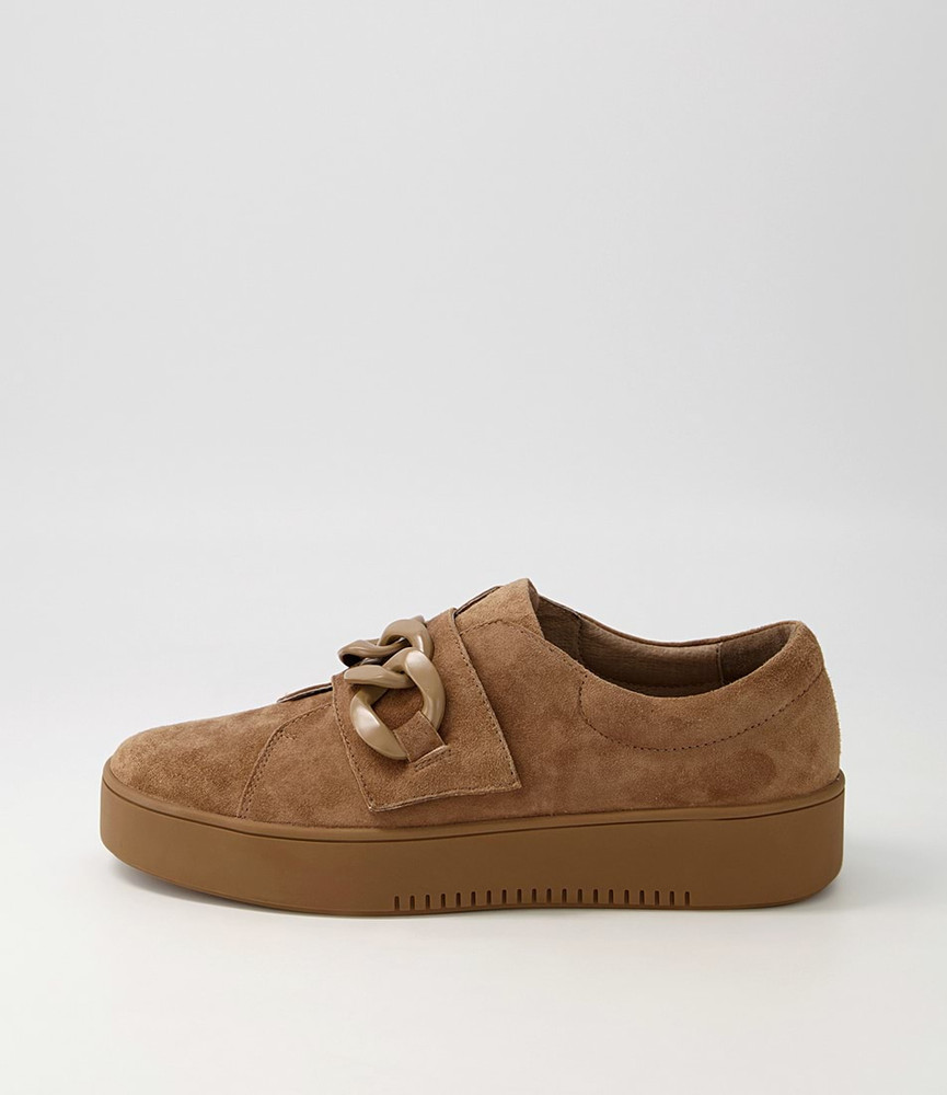 Layant Light Choc Suede Sneakers - Django and Juliette