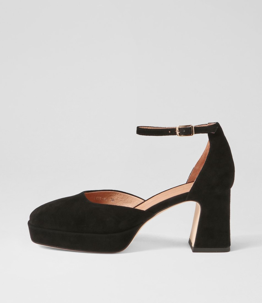 suede mary jane heels