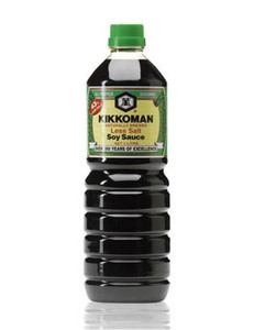 KIKKOMAN LESS SALT SOY SAUCE 1L