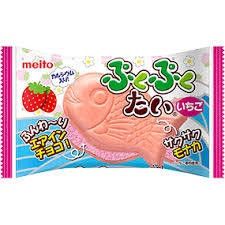 "MEITO" PUKU PUKU TAI ICHIGO AIR IN CHOCO 20G