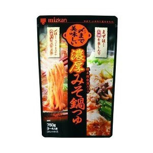 "MIZKAN" SHIME MADE OISHII NOKO MISO NABE TSUYU STRAIGHT 750G(12) "MIZKAN" SHIME MADE OISHII NOKO MISO NABE TSUYU STRAIGHT 750G(12)
