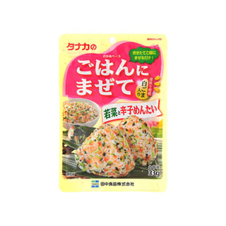 "TANAKA SHOKUHIN" GOHAN NI MAZETE WAKANA TO KARASHI MENTAI 31G