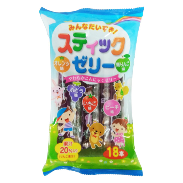 "RIBON" STICK JELLY FRUIT FLAVOR 18P 290G(12)