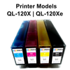 Premium Compatible Quick Label QL-120X & QL-120Xe Ink Cartridge Custom Pick 4 Bundle (240 mL)