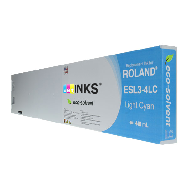 ECO-SOL MAX 440cc light Cyan『ESL3-4LC』 Replacement Cartridge for Roland Eco-Sol MAX ® 440 ml ESL3