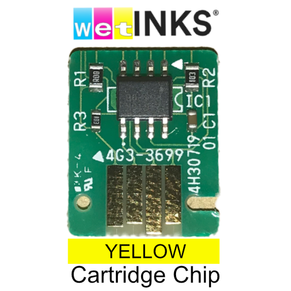 Replacement Chip | Yellow Dye Ink Cartridge for Kiaro! | QL-120 | QL-111 | 240 mL