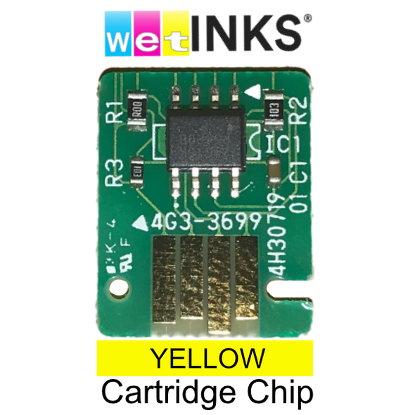 Premium Compatible Kiaro!, Quick Label QL-120 & QL-111 Yellow Cartridge Replacement Smart Chip