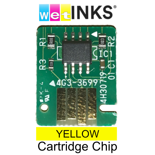 Premium Compatible Kiaro!, QL-120 & QL-111 Yellow Cartridge Replacement Smart Chip