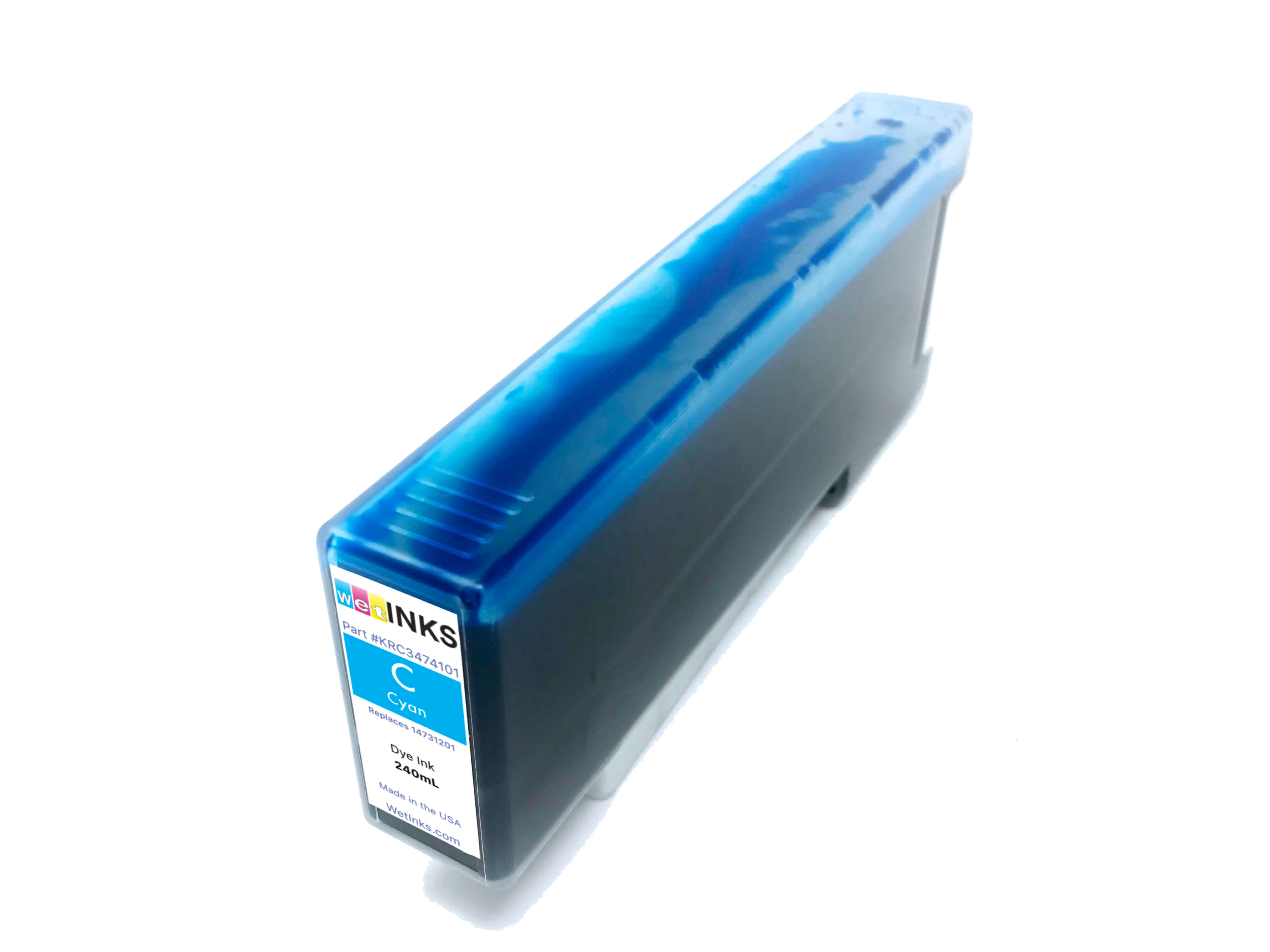 Replacement Cyan Ink Cartridge 240 Ml Kiaro Ql Series Printers 14731201