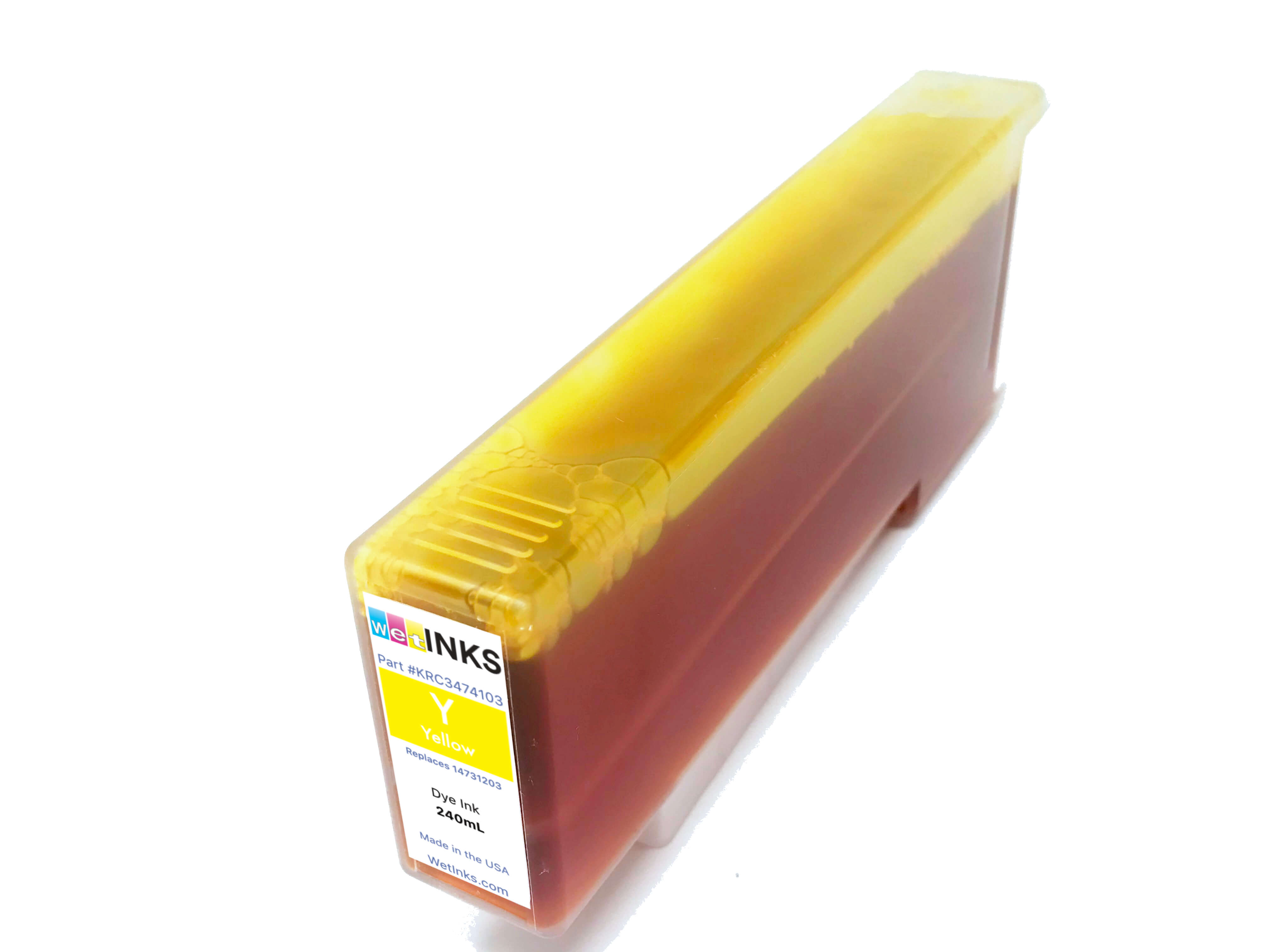 Replacement Yellow Ink Cartridge 240 mL | Kiaro! & QL Series ...
