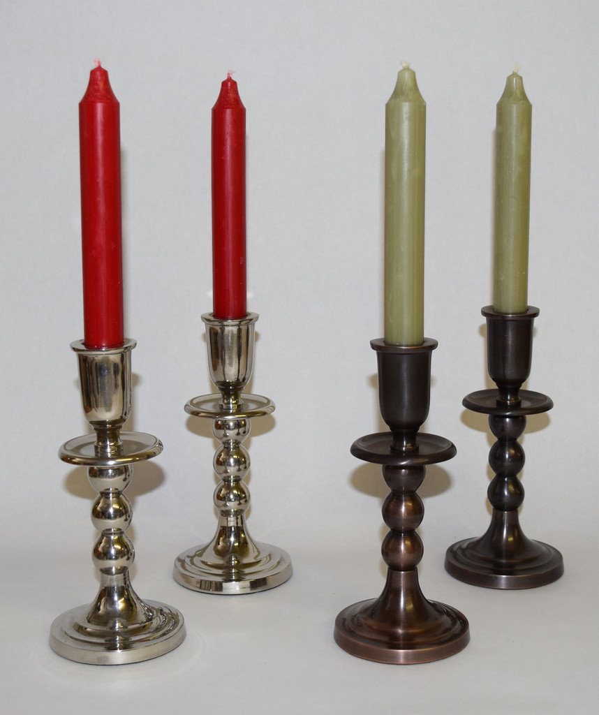 tall metal candle holders