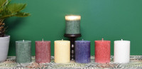 Eco-Friendly 100 % Vegetable Wax Pillars | 3" x 4" | Case Pack: 2 Pillars