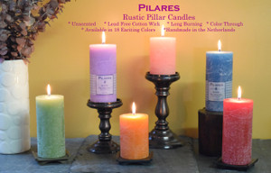 Rustic Pillar Candles