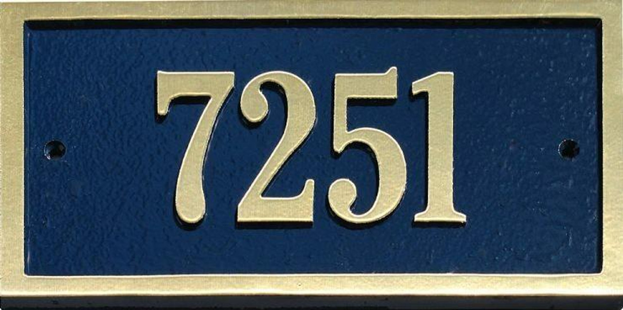 Brass Address Plaques Brass House Number Signs   Brass Address Plaques Brass Address Sign St Hubert Rectangle  61371.1645306583 