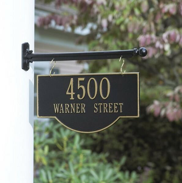 TwoSided Address Plaques House Number Signs Metal