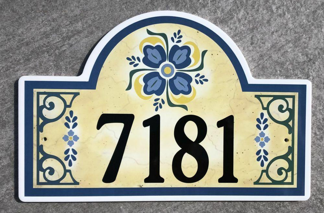 Classic Smooth Spanish Style Address Numbers