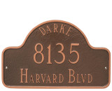 Montague Large Arch with Name - Address Plaque