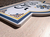 Ceramic Porcelain Address Plaques Talavera Blue Address House Plaques