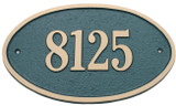 Brass Address Plaques Solid Brass Address Plaque - Large Oval