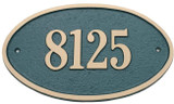 Brass Address Plaques Solid Brass Address Plaque - Large Oval Brass Address Plaques Solid Brass Address Plaque - Large Oval