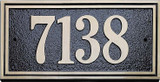 Brass Address Plaques Large Brass Address Plaque – Double Border 