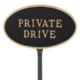 Montague Private Drive Oval Plaque