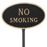 Montague No Smoking Oval Plaque