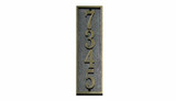 Brass Address Plaques Brass House Numbers Plaque-St. Clair Vertical 