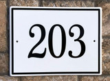 Ceramic Porcelain Address Plaques Rectangle House Numbers Plaque - Porcelain