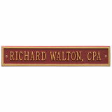 Whitehall Arch Extension Plaque - Standard Size - One Line