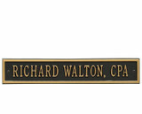 Whitehall Arch Extension Plaque - Standard Size - One Line