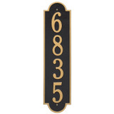 Whitehall Vertical House Number Plaque - Large Size