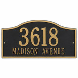 Whitehall House Address Plaque - Large Arch Style