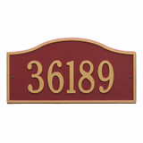Whitehall House Address Plaque - Large Arch Style