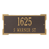 Whitehall Address House Number Plaque- Rectangle