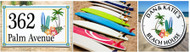 Cowabunga! Surf our Beach House Plaques