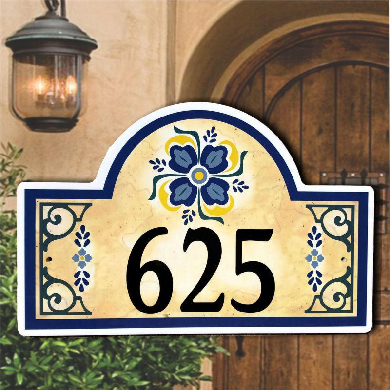 Spanish Style Address & House Number Plaques Ceramic Address Plaques