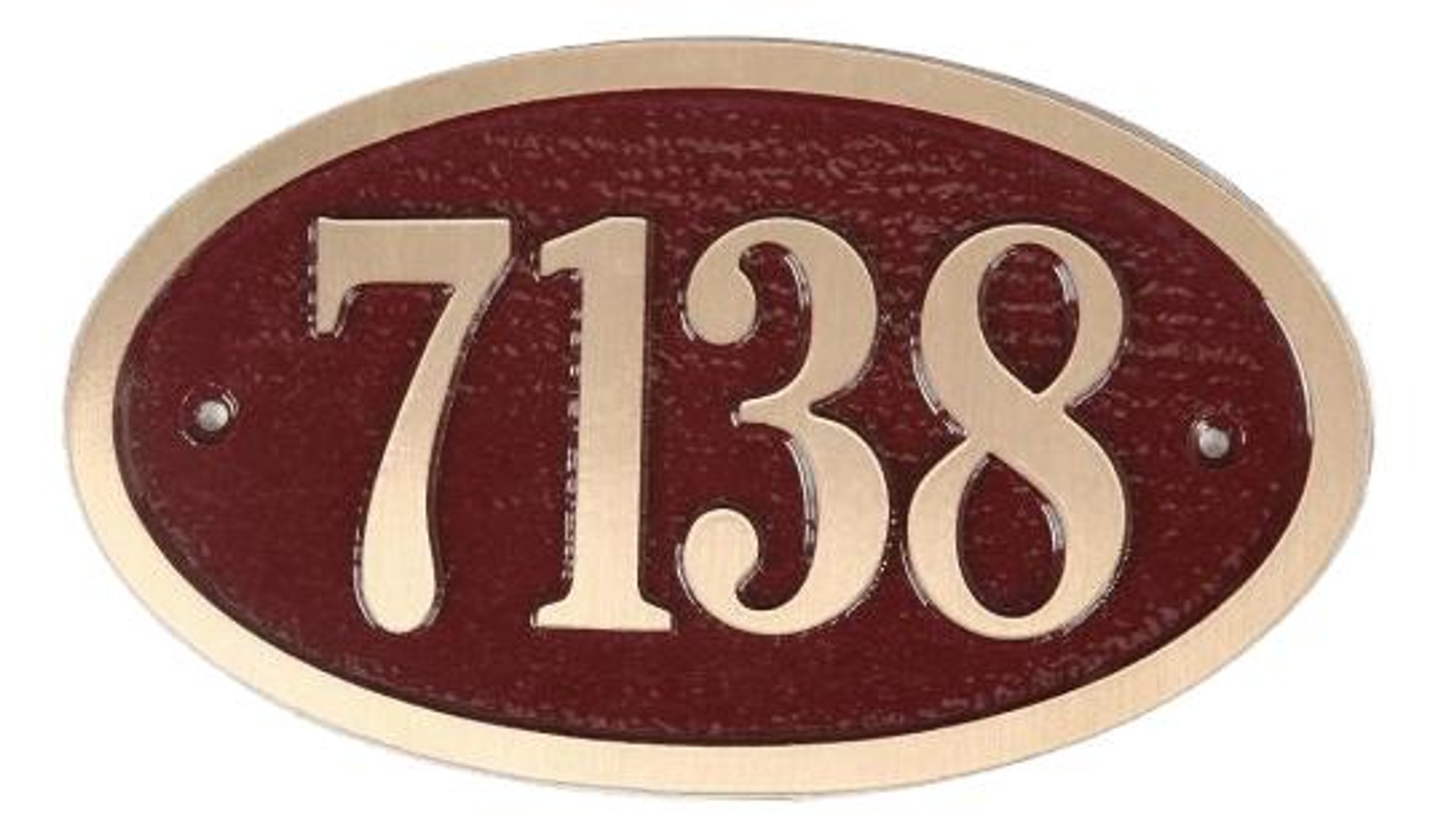 Brass Address Plaques Brass House Number Signs   Brass Address Plaques Small Oval Address Plaques Brass  13271.1645490782 