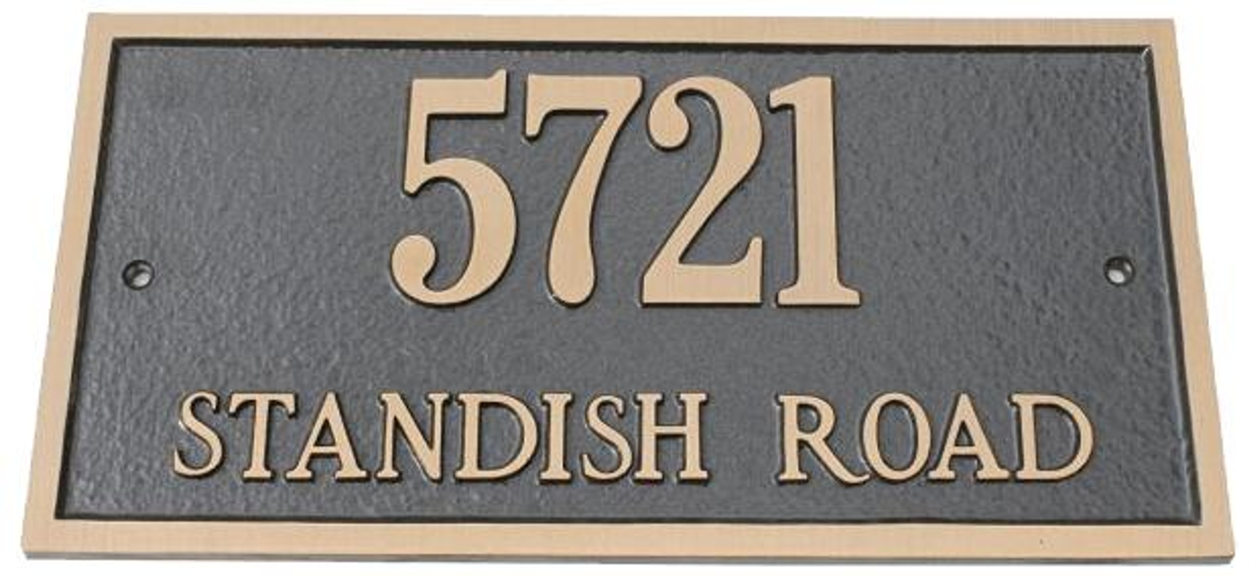 Brass House Number Plaque Solid Brass Address Signs   Brass Address Plaques Rectangle Address Plaques Brass  01387.1675249050 