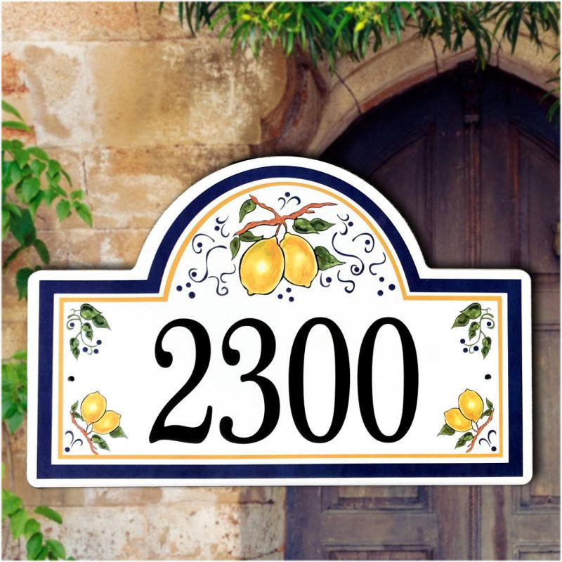 Ceramic Address Plaques House Number Plaques Beach Italian
