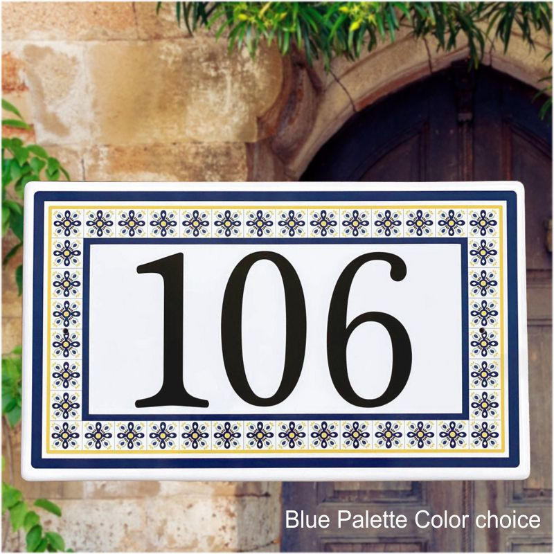 Spanish Style Address & House Number Plaques Ceramic Address Plaques Ceramic House Number